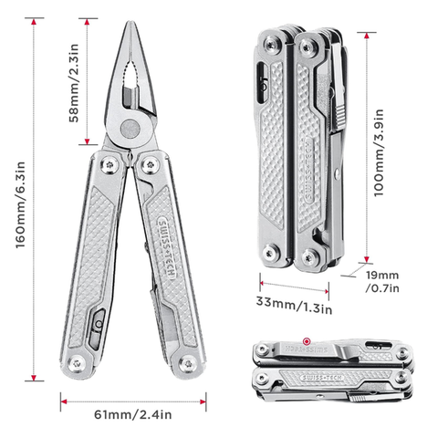 Kìm đa năng cao cấp 17 trong 1 SWISS+TECH ST021006