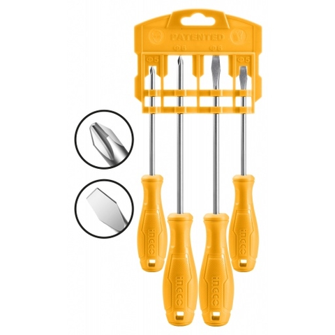 Bộ tuốc nơ vít 4 chi tiết INGCO HKSD0458