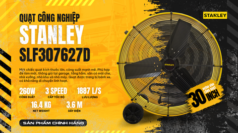 Quạt công nghiệp 30'' Stanley 3998 CFM SLF307627D