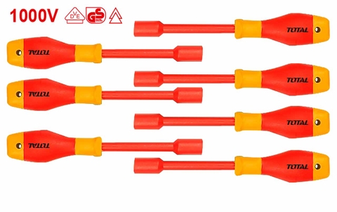 Bộ tuốc nơ vít mở tuýp cách điện 6-12mm Total THKISD0701