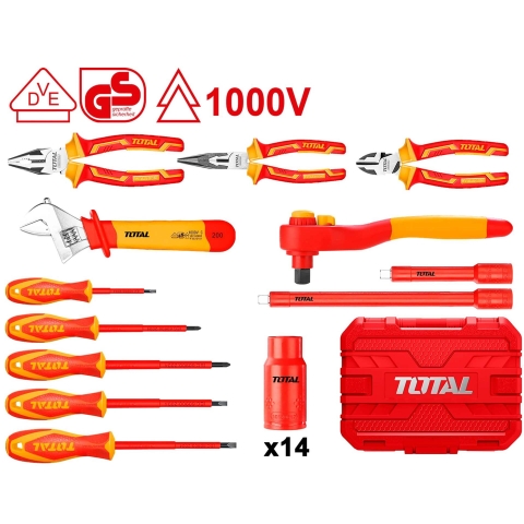 Bộ đồ nghề cách điện 26 chi tiết Total THKITH2601