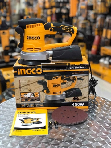 Máy chà nhám tròn 450W Ingco RS4508 150mm