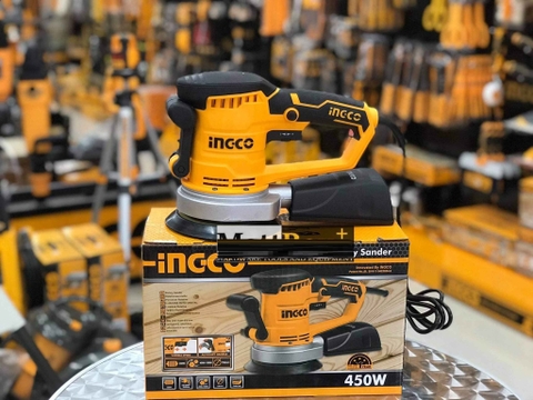 Máy chà nhám tròn 450W Ingco RS4508 150mm chất lượng