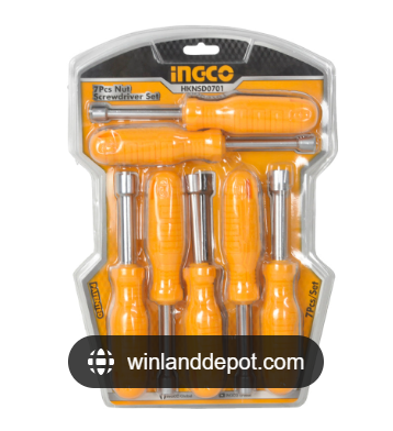 Bộ tuốc nơ vít lục giác 6-12mm Ingco HKNSD0701 RẺ