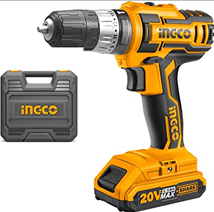 BỘ MÁY KHOAN BÚA DÙNG PIN 20V INGCO CIDLI200215 XSAFE