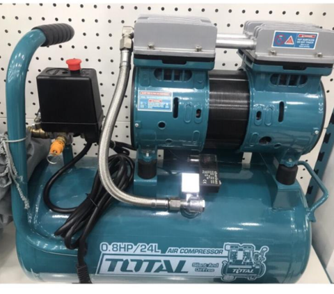 Máy nén khí không dầu 600W 24 Lít TOTAL TCS1075248T Xsafe