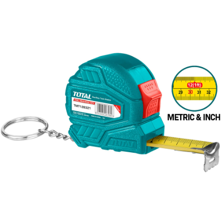 Thước cuộn thép nền vàng 2mx13mm-3mx16mm-5mx25mm-8mx25mm TOTAL TMT126321