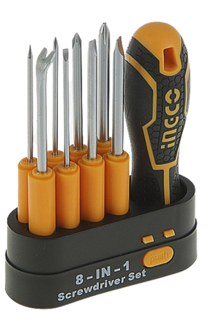 Bộ đầu tuốc nơ vít 9 chi tiết INGCO AKISD0901 xsafe