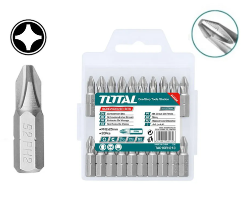 Bộ mũi siết vít bake 2 đầu TOTAL TAC16PH253