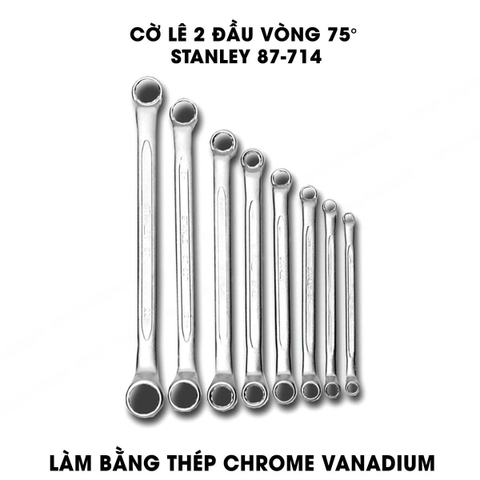 Bộ cờ lê 2 đầu vòng 7 chi tiết STANLEY 87-714