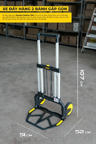Xe đẩy hàng 2 bánh, hiệu Stanley Fatmax - USA FXWT-706