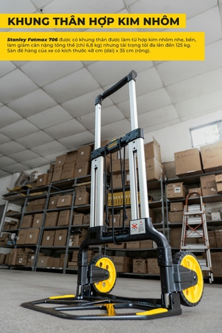 Xe đẩy hàng 2 bánh, hiệu Stanley Fatmax - USA FXWT-706