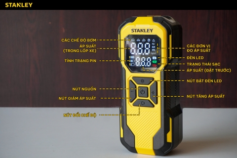 Máy Bơm Hơi Đa Năng Dùng Pin Stanley SXIF0101
