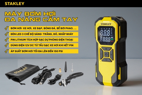 Máy Bơm Hơi Đa Năng Dùng Pin Stanley SXIF0101