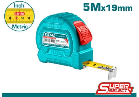 Thước cuộn thép 3mx16mm-5mx25mm TOTAL  rẻ