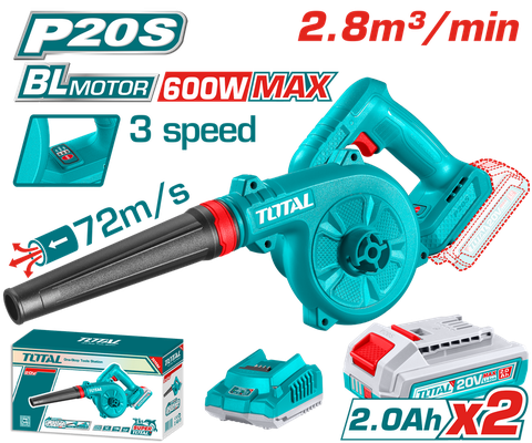 Máy thổi bụi không chổi than dùng pin 20V Total TABLI20682