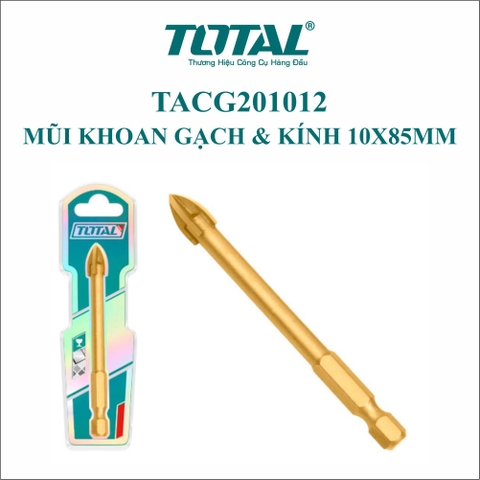 Mũi Khoan Gạch & Kính 10x85mm Total TACG201012