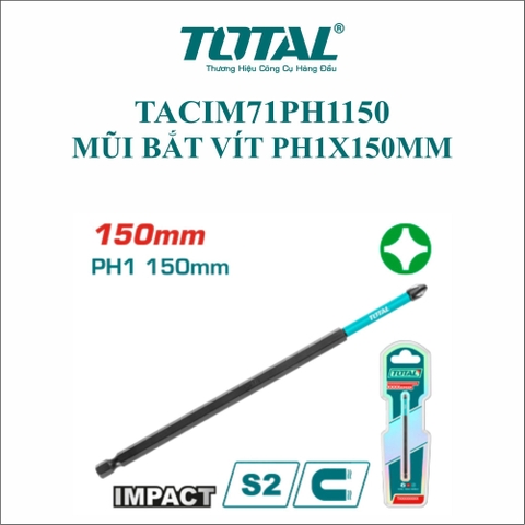 Mũi Bắt Vít PH1x150mm Total TACIM71PH1150
