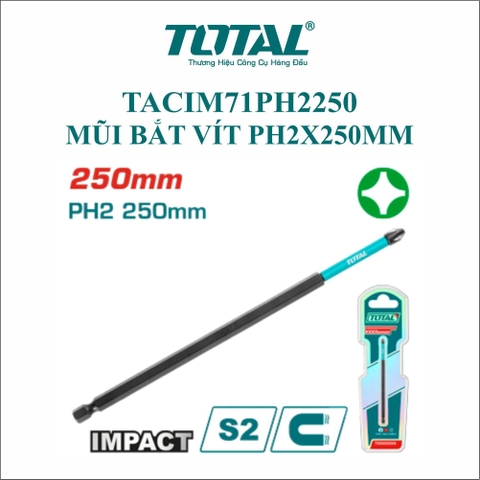 Mũi Bắt Vít PH2x250mm Total TACIM71PH2250
