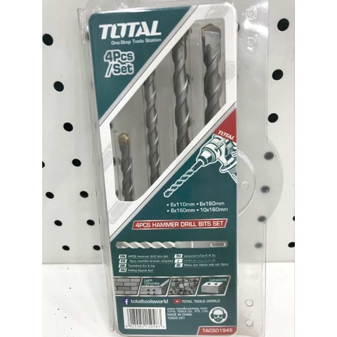 Bộ mũi khoan bê tông 4 chi tiết Total TACSD1945 chính hãng