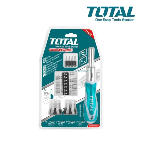 Bộ tua vít 2 chiều đa năng 8 chi tiết TOTAL TACSD30086