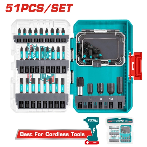 Bộ 51 Mũi Bắt Vít Đa Năng (Thép Cr-mo) Total TACSDL25106