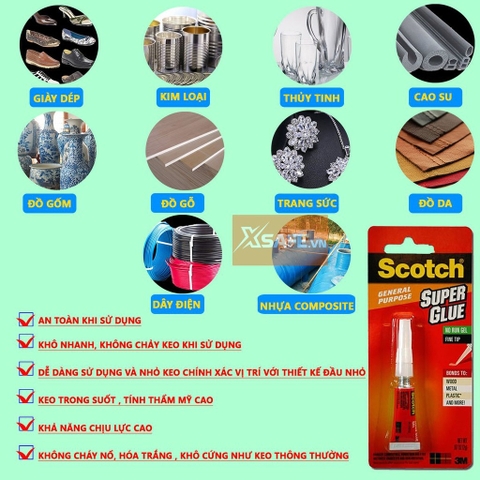 Keo dán đa năng siêu dính 3M AD113 Super Glue