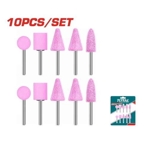 Bộ 10 Linh Kiện Máy Mài Khuôn Mini 3mm Total TAKB1012