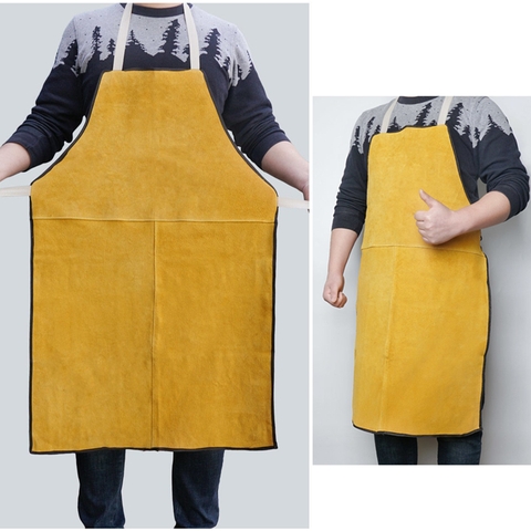 Tạp Dề Da Cho Thợ Hàn Chất Liệu Da Bò Dày 1.5mm