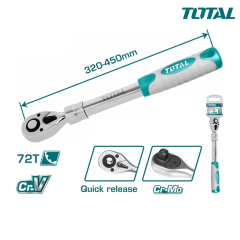 Tay vặn mở rộng 1/2 inch dài 320-450mm TOTAL  THT106128L