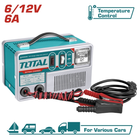Máy Sạc Bình 6V - 12V Total TBC1501