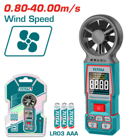Máy đo tốc độ gió kỹ thuật số Total TETAN031