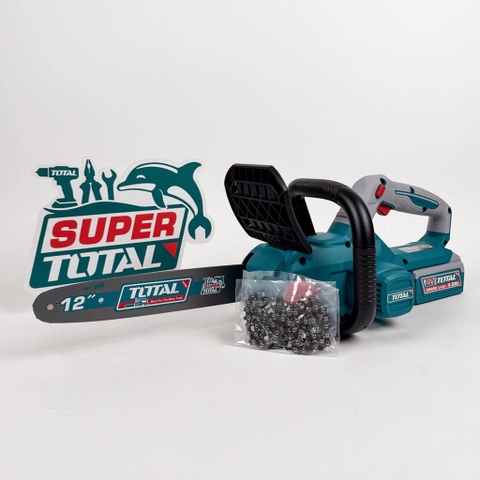 Máy cưa xích 12inch không chổi than dùng pin 20V Total TGSLI201262