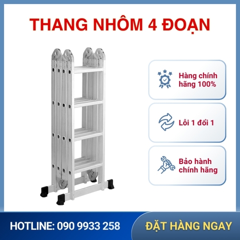 Thang nhôm gấp 4 khúc STARKEN ST404H