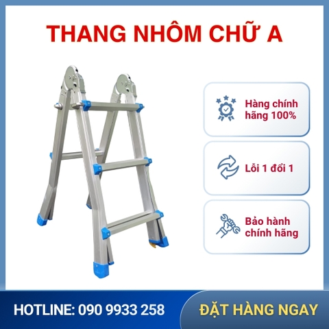 Thang nhôm rút trượt chữ A STARKEN ST403G