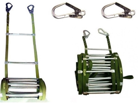 Thang Nhôm Thoát Hiểm Chống Cháy Móc Nhỏ 10M