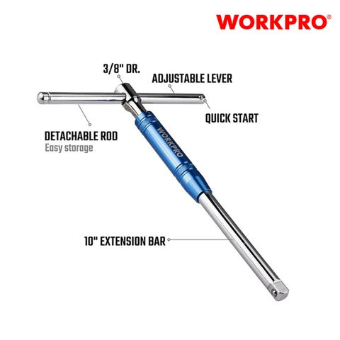 Thanh trượt chữ T, kích thước: 3/8 inch Workpro - WP275017