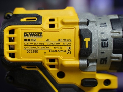 Máy khoan pin Dewalt chính hãng DCD706N (THÂN MÁY)