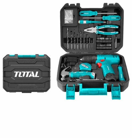 Bộ máy khoan dùng pin 12V và 81 chi tiết Total THKTHP10812