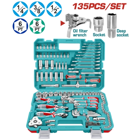 Bộ Dụng Cụ 135 Chi Tiết Kết Hợp Total THKTHP21356