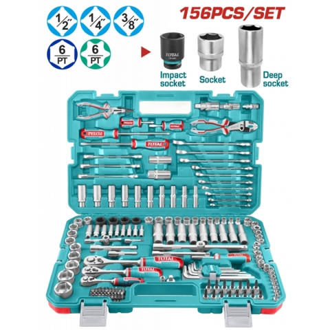 Bộ Dụng Cụ 156 Chi Tiết Kết Hợp Total THKTHP21566