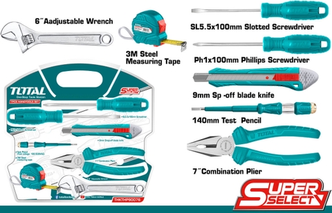 Bộ đồ Nghề 7 Dụng Cụ Cầm Tay Total THKTHP90076