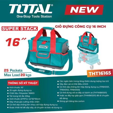 Giỏ đựng công cụ 16 Inch TOTAL THT16165