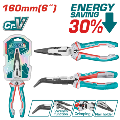 Kềm Mũi Nhọn Mỏ Cong Total THT24616S