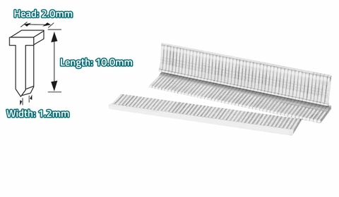 Đinh bấm thẳng 10mm Total THT39105