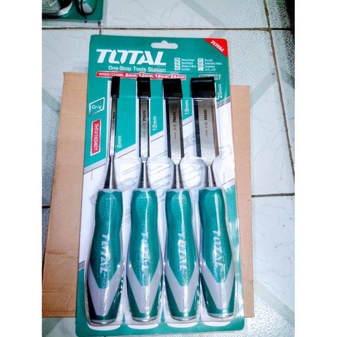 Bộ mũi đục gỗ 4 chi tiết TOTAL THT41K0401
