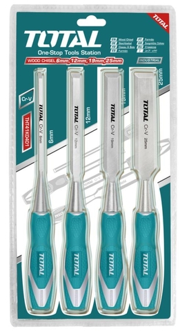 Bộ mũi đục gỗ 4 chi tiết TOTAL THT41K0401