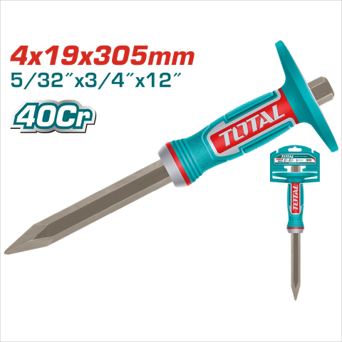 Đục Bê Tông Nhọn 4mmx19mmx 305mm Total THT4530419