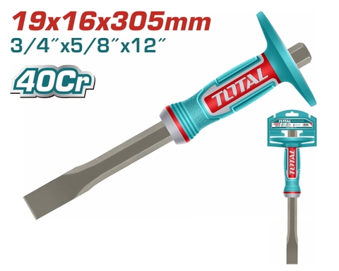 Đục sắt dẹp 19x16x305mm Total THT4531916