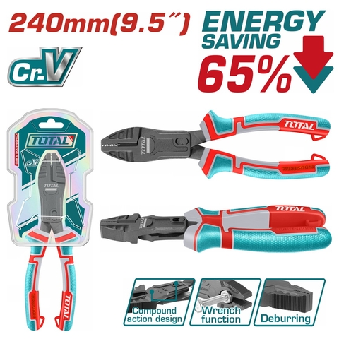 Kềm Răng Trợ Lực 240mm Total THTC510956